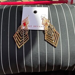 Lane Bryant Gold Layered Earrings